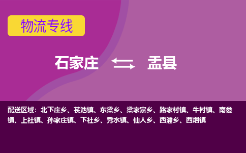 石家庄到盂县货运公司-物流专线快运-上门取送
