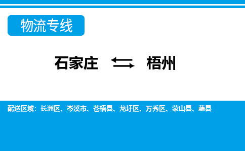 石家庄至梧州物流专线|石家庄到梧州物流公司-多方式运输、多种车型选择