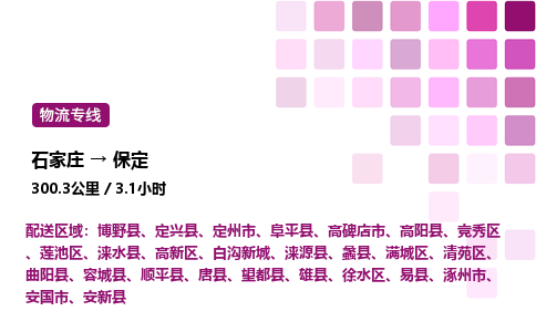 石家庄到保定物流公司-货运专线高效运输「多少一方」
