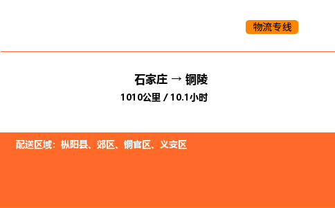 石家庄到铜陵物流公司/实时报价(省市县+乡镇-闪+送)