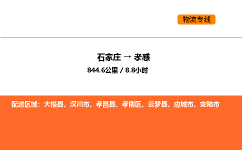 石家庄到孝感物流公司/实时报价(省市县+乡镇-闪+送)