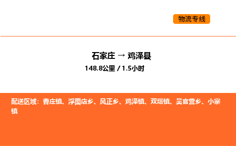 石家庄到鸡泽县物流公司|石家庄到鸡泽县货运专线-高效快捷