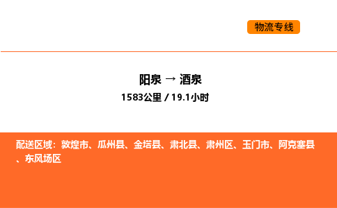 阳泉到酒泉物流公司/整车零担(全境一站达) 阳泉到酒泉物流公司/整车零担(全境一站达)