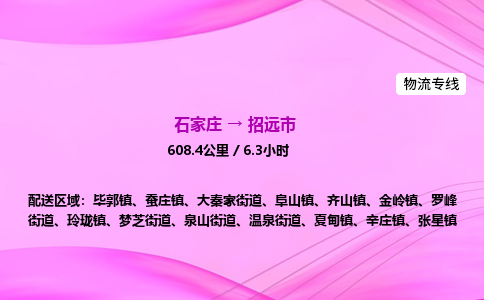 石家庄到招远市物流公司-货运专线2026省市县<高效准时> 石家庄到招远市物流公司-货运专线2026省市县<高效准时>