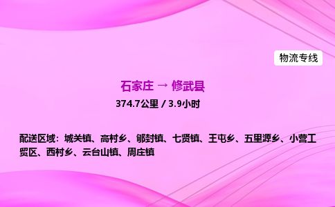 石家庄到修武县物流公司-货运专线2026省市县<高效准时> 石家庄到修武县物流公司-货运专线2026省市县<高效准时>