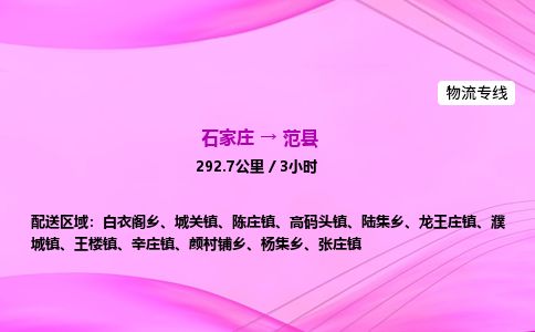 石家庄到范县物流公司-货运专线2026省市县<高效准时> 石家庄到范县物流公司-货运专线2026省市县<高效准时>