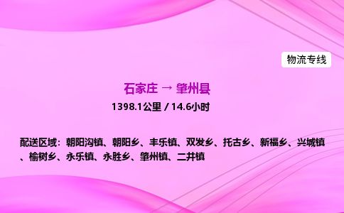 石家庄到肇州县物流公司-货运专线2026省市县<高效准时> 石家庄到肇州县物流公司-货运专线2026省市县<高效准时>