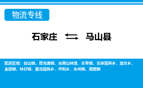 石家庄到马山县物流公司-货运专线2026省市县<高效准时>
