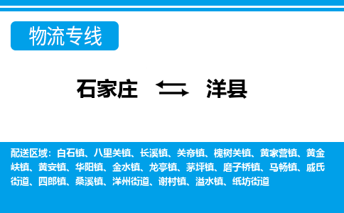 石家庄到洋县物流公司-货运专线2026省市县<高效准时>