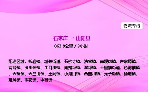 石家庄到山阳县物流公司-货运专线2026省市县<高效准时> 石家庄到山阳县物流公司-货运专线2026省市县<高效准时>