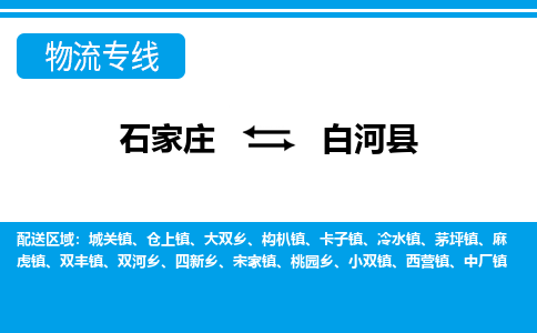 石家庄到白河县物流公司-货运专线2026省市县<高效准时>