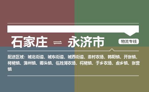 石家庄到永济市物流公司-搬家行李托运2026(专线快运/全境直达)