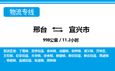 邢台到宜兴市物流公司-搬家行李托运2026(专线快运/全境直达) 邢台到宜兴市物流公司-搬家行李托运2026(专线快运/全境直达)