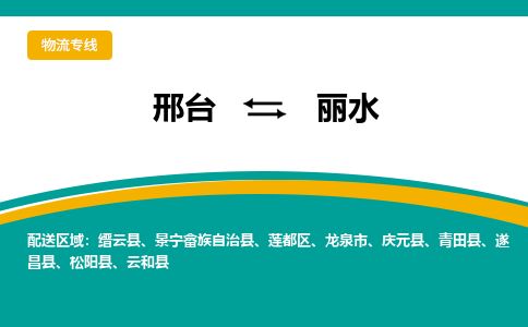 邢台到丽水物流公司-搬家行李托运2026(专线快运/全境直达)