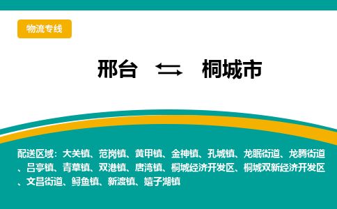 邢台到桐城市物流公司-搬家行李托运2026(专线快运/全境直达)