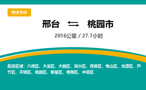 邢台到桃园市物流公司-搬家行李托运2026(专线快运/全境直达)