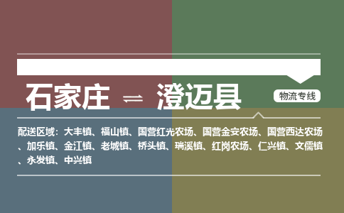 石家庄至澄迈县物流公司-物流专线中途不涨价「天天发车」