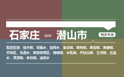 石家庄到潜山市物流公司-石家庄到潜山市货运专线2026省市县提供送货上门