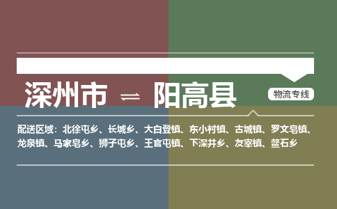 深州到阳高县物流公司-搬家行李托运2026(专线快运/全境直达)