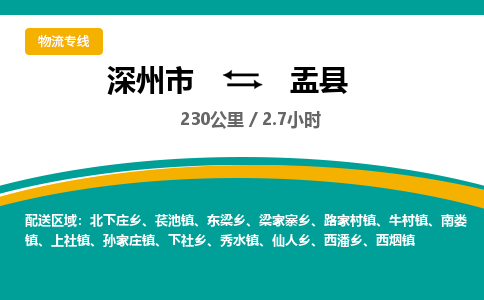 深州到盂县物流公司-搬家行李托运2026(专线快运/全境直达)