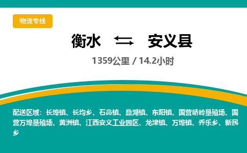 衡水到安义县物流公司-搬家行李托运2026(专线快运/全境直达)