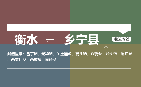 衡水到乡宁县物流公司-搬家行李托运2026(专线快运/全境直达)