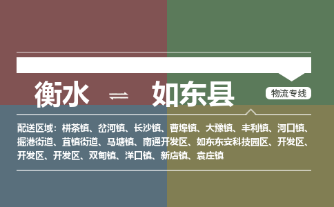 衡水到如东县物流公司-搬家行李托运2026(专线快运/全境直达) 衡水到如东县物流公司-搬家行李托运2026(专线快运/全境直达)