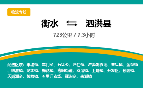 衡水到泗洪县物流公司-搬家行李托运2026(专线快运/全境直达) 衡水到泗洪县物流公司-搬家行李托运2026(专线快运/全境直达)